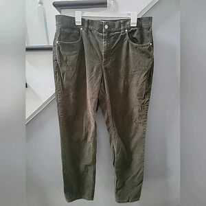 Everlane Men's Green The Straight Fit Corduroy Pants Size 38x30 Comfort Quality